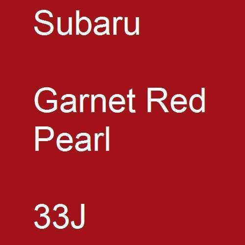 Subaru, Garnet Red Pearl, 33J.